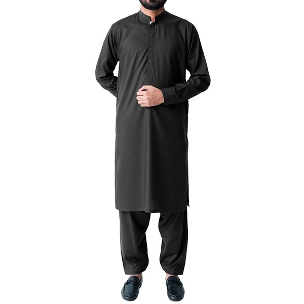 Eternity Men's Stitched Kurta Shalwar (Black)