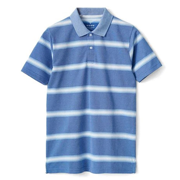 Eternity Premium Men's Striped Polo Shirt (Blue)