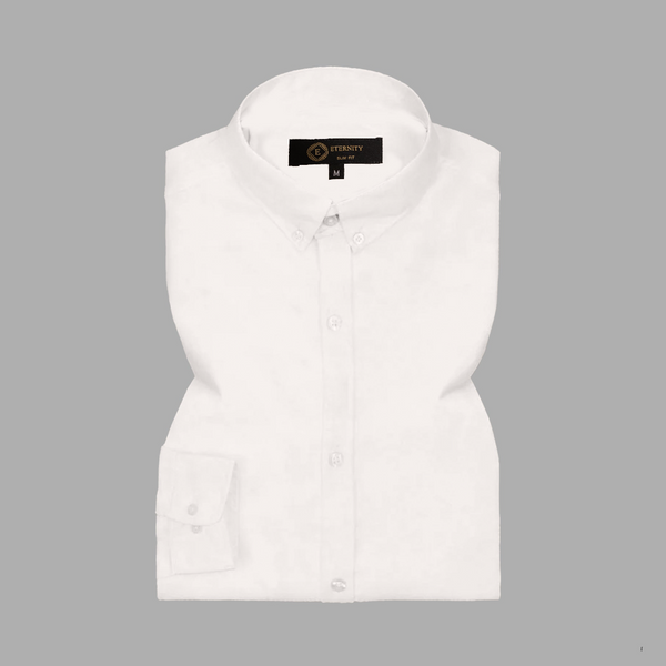 Pure White Classic Oxford Shirt